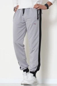 Şeritli Worteks Erkek Eşofman Altı Gri - 42151.1937.