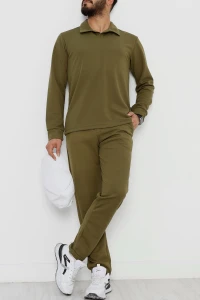 Zra Krep Polo Yaka Erkek Takım Haki - 42187.1937.