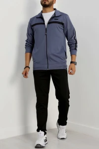 Şardonlu Dalgıç Erkek Eşofman Takımı Boyalıgri - 42192.1937.