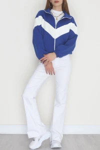 3 İplik Kompakt Oversize Fermuarlı Sweat Saksekru - 42504.1878.