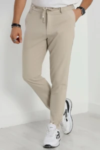 Beli Lastikli Bezayağı Erkek Pantolon  Bej - 42515.2091.