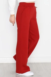 3 İplik Önü Çımalı Eşofman Altı Bordo - 42520.1878.