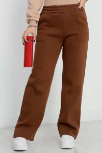 3 İplik Önü Çımalı Eşofman Altı Acıkahve - 42520.1878.