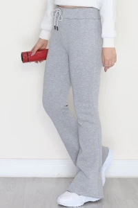 3 İplik İspanyol Paça Eşofman Altı Gri - 42522.1878.