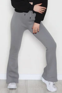 3 İplik İspanyol Paça Eşofman Altı Antrasit - 42522.1878.