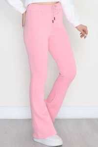 3 İplik İspanyol Paça Eşofman Altı Pembe - 42522.1878.