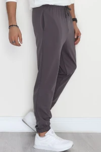 Zra Krep Likralı Paça Lastikli Erkek Günlük Pantolon Antrasit - 42591.1837.