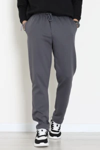 Yanları Çımalı Pike Erkek Pantolon Antrasit - 42622.1837.