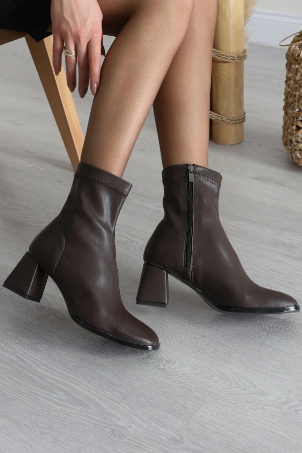 6 Cm Topuklu Bot Kahvederi - 42670.264.