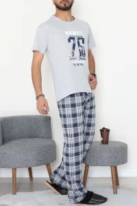 Süprem Erkek Pijama Takımı Gri - 42789.1838.