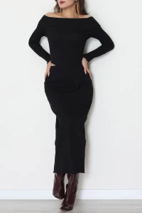 Madonna Yaka Kaşkorse Midi Boy İkili Takım Siyah - 42792.1567.