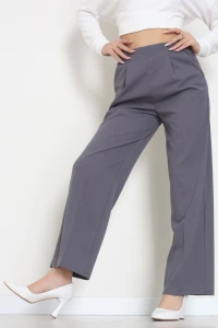 İthal Scuba Krep Lastikli Pantolon Antrasit - 51234.1397.