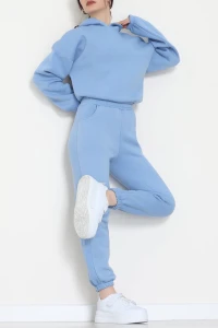 3 İplik Şardonlu Eşofman Takımı Bebemavi - 52049.1878.