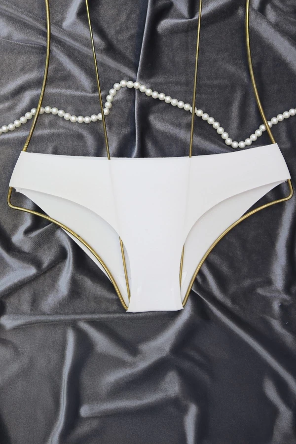 Lazer Kesim Bikini Külot Beyaz - 5206.1783.