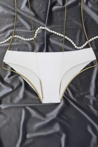 Lazer Kesim Bikini Külot Beyaz - 5206.1783.