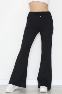 2 İplik İspanyol Paça Eşofman Altı Siyah - 52118.1857.