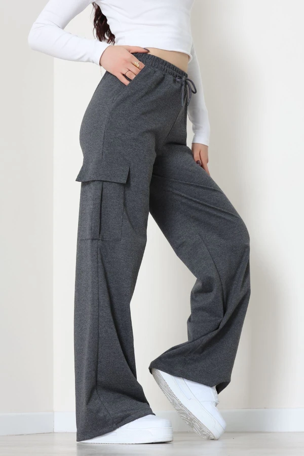 Kargo Cepli Eşofman Altı Füme - 52131.1857.