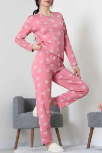 Sandy Alt Üst Aynı Pijama Takımı Pembe - 52166.1048.