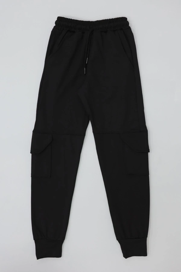 8-16 Yaş Dalgıç Eşofman Altı Siyah - 52176.2066.