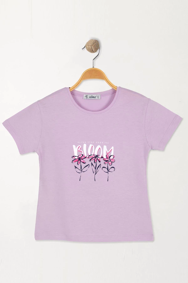 2-5 Yaş Çocuk Tişört Lila - 5250174.1576.