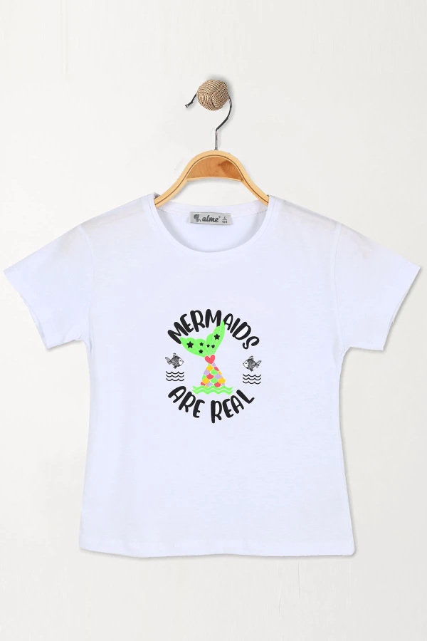 2-5 Yaş Çocuk Tişört Beyaz - 5250175.1576.