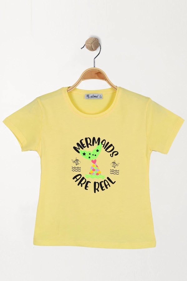 2-5 Yaş Çocuk Tişört Sarı - 5250175.1576.