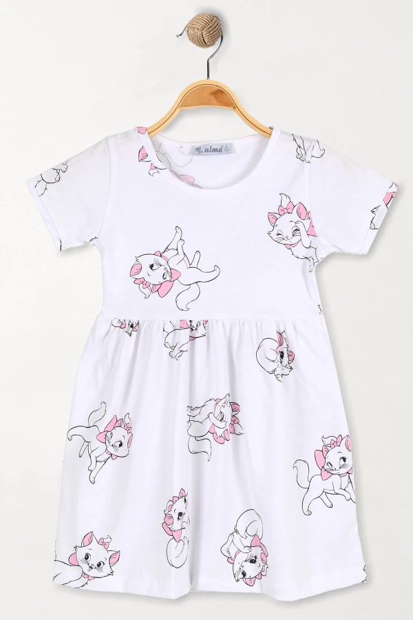 1-4 Yaş Çocuk Elbise Beyaz - 5250190.1576.