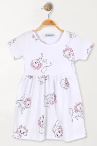 1-4 Yaş Çocuk Elbise Beyaz - 5250190.1576.