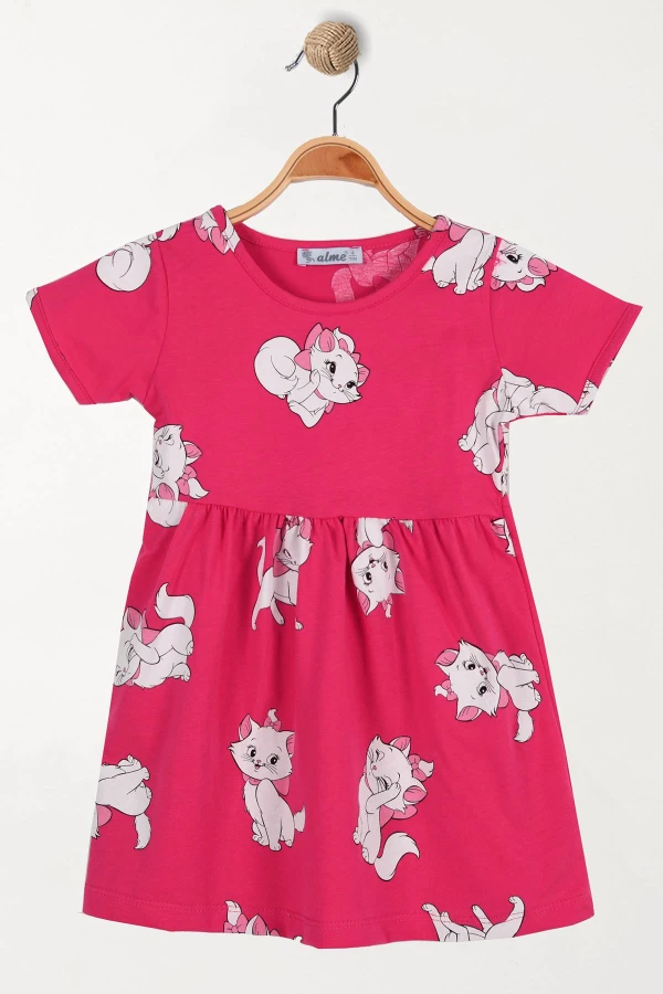 1-4 Yaş Çocuk Elbise Fuşya - 5250190.1576.