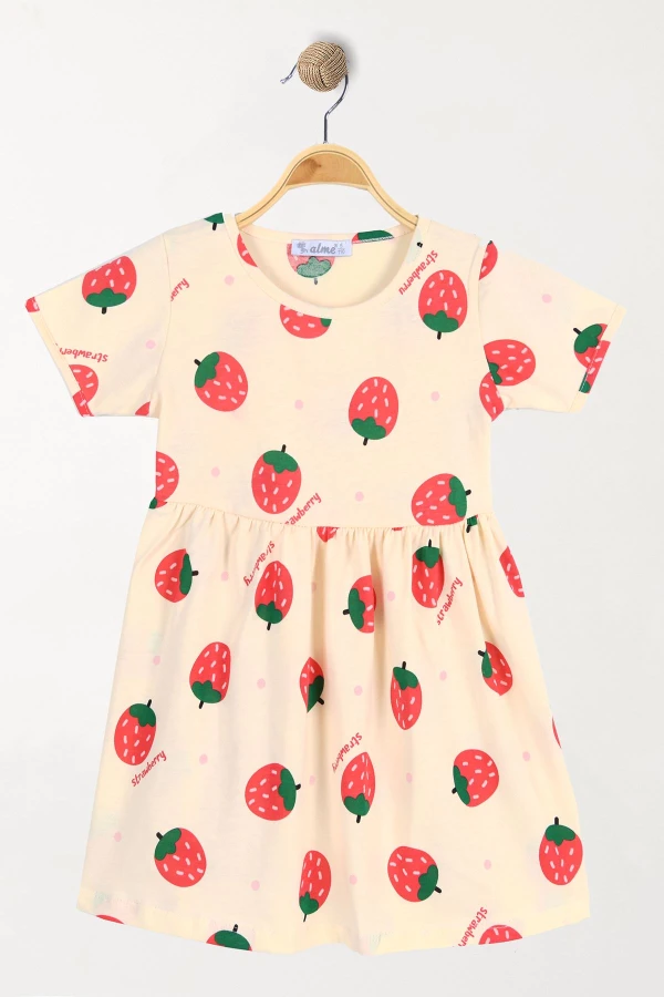 1-4 Yaş Çocuk Elbise Krem - 5250191.1576.