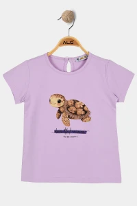 2-5 Yaş Çocuk Tişört Lila - 5254119.1576.