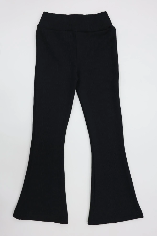 9-13 Yaş İspanyol Paça Tayt Siyah - 55035.904.