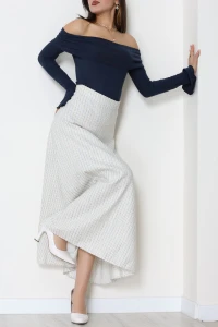 Çizgili Çan Etek Bebemavi - 60627.2126.