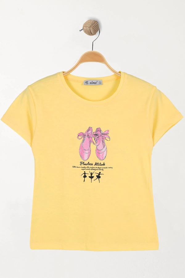 6-9 Yaş Çocuk Tişört Sarı - 6250106.1576.