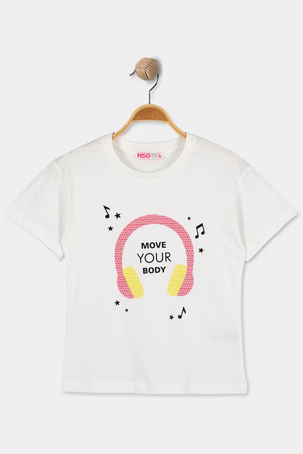 6-9 Yaş Çocuk Tişört Beyaz - 6252041.1576.