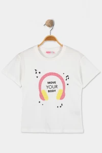 6-9 Yaş Çocuk Tişört Beyaz - 6252041.1576.