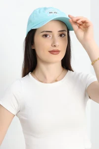Baskılı Şapka Turkuaz - 70156.1736.