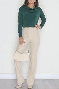 Degaje Yaka Sandy Bluz Yeşil - 70688.1949.