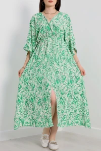 Kruvaze Yaka Desenli Elbise Benetton  - 707.1247.