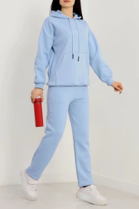 Üç İplik Kanguru Cep Eşofman Takımı Bebemavi - 70777.1878.