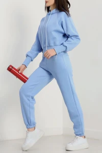 Üç İplik Crop Eşofman Takımı Bebemavi - 70778.1878.