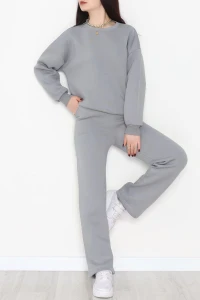 Üç İplik Eşofman Takımı Füme - 70779.1878.