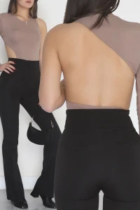 Tek Kollu Sırt Detay Bodysuıt Antik - 71518.444.