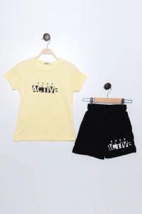 8-12 Yaş Çocuk Şortlu Takım Sarı - 723248.1576.