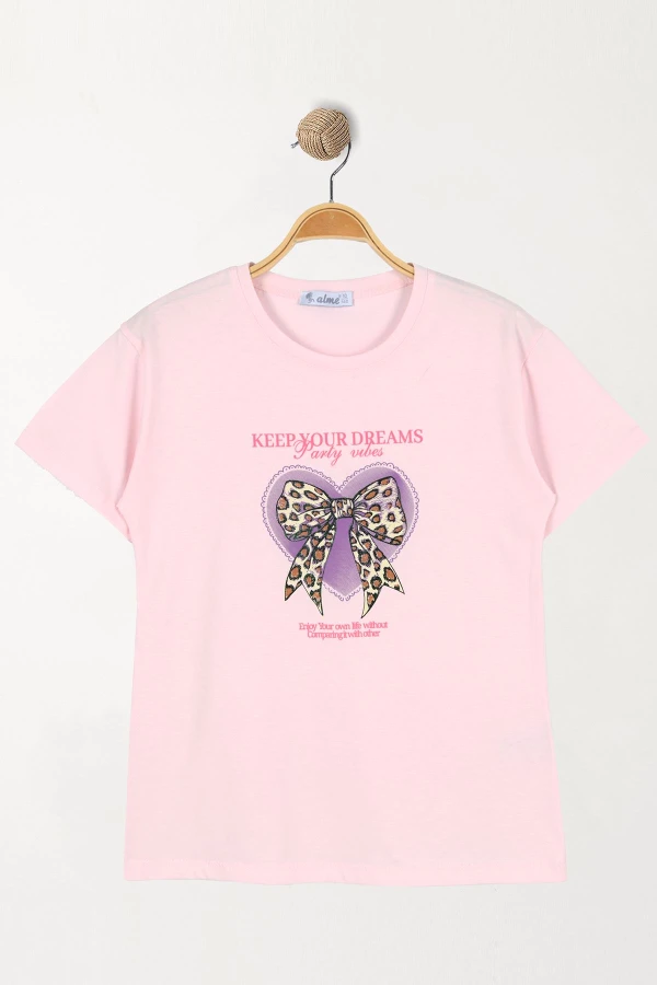 10-13 Yaş Çocuk Tişört Pembe - 7250200.1576.