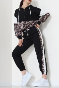 Parçalı Eşofman Takımı Siyahleo - 8122.1005.