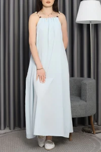 Bisou Boncuklu Askılı Elbise Bebemavi - 90025.1437.