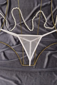 Tül Tanga Külot Beyaz - 1161.1364.