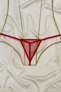 Tül Tanga Külot Kırmızı - 1161.1364.