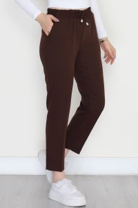 Dabıl Bağcıklı Pantolon Acıkahve - 20138.1884.